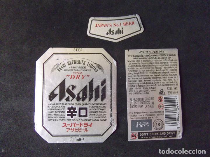 Etichette antiche: CERVEZA-V9ET-8-ETIQUETAS-ASAHI