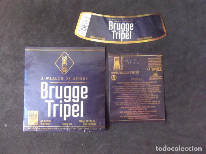 Etichette antiche: CERVEZA-V9ET-8-ETIQUETAS-BRUGGE
