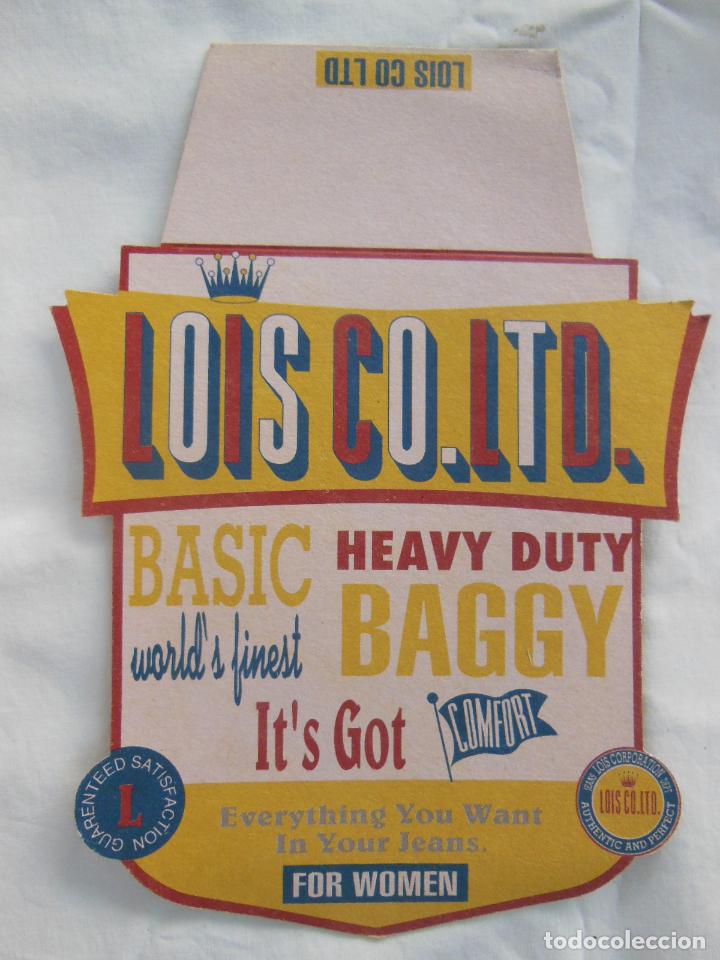 Etiquetas antiguas: Etiqueta : BASIC HEAVY DUTY BAGGY. LOIS CO LTD (Vaqueros, Jeans)