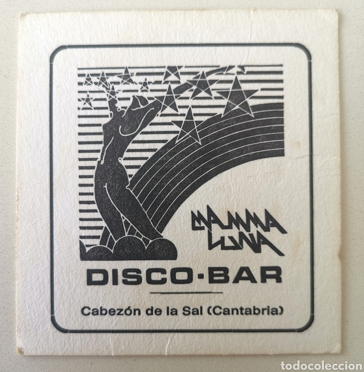Alte Etiketten: Posavasos Disco Bar Mamma Luna - Cabez&oacute;n de la Sal (Cantabria) - Coaster