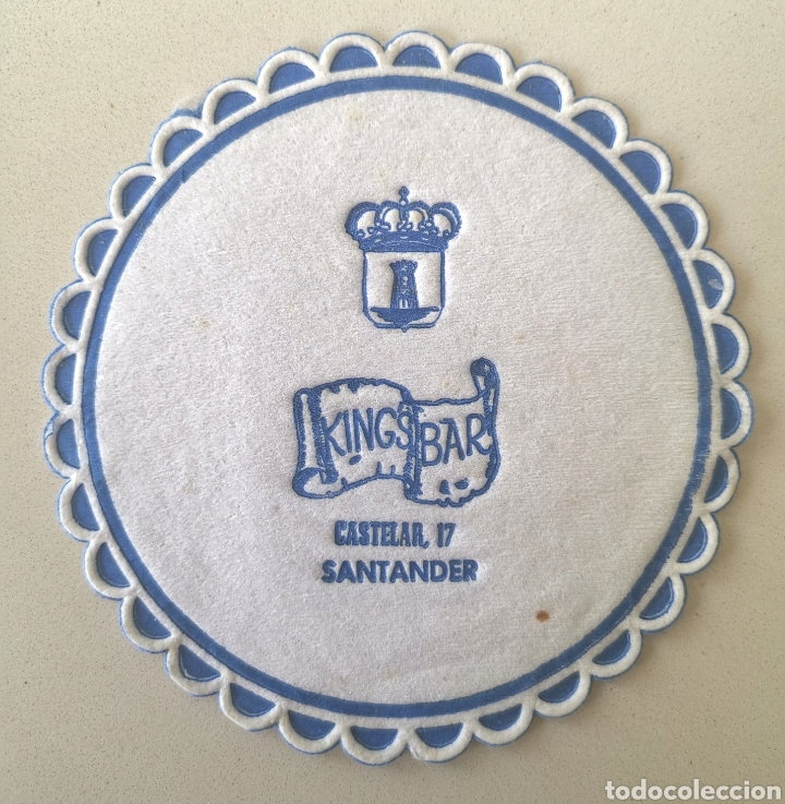 Old Labels: Posavasos King's Bar - Calle Castelar - Santander (Cantabria) - Coaster