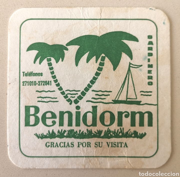 Alte Etiketten: Posavasos Cafeter&iacute;a Benidorm - Sardinero - Santander (Cantabria) - Coaster