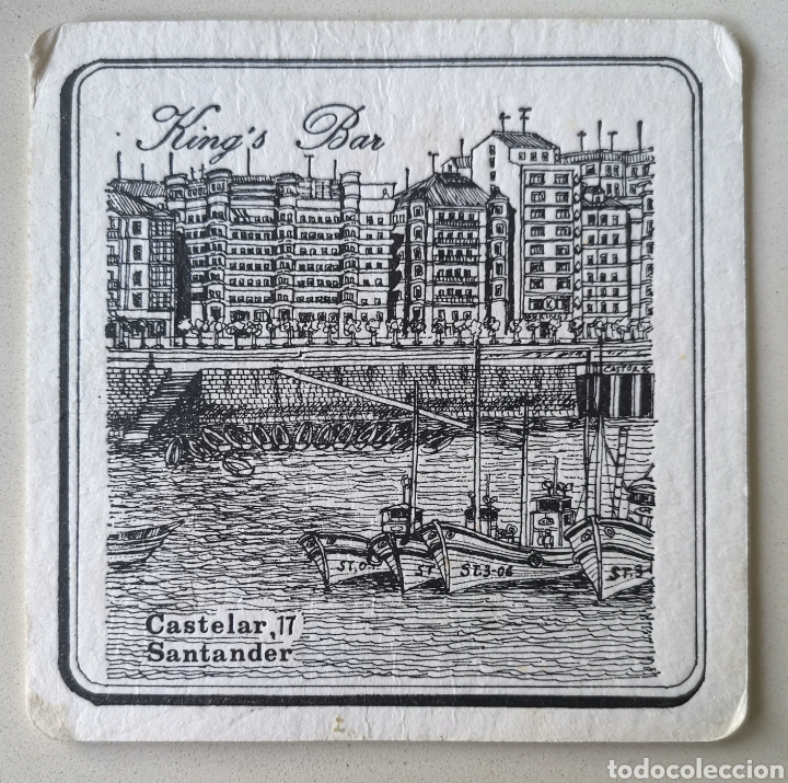 Alte Etiketten: Posavasos King's Bar - Calle Castelar - Santander (Cantabria) - Coaster