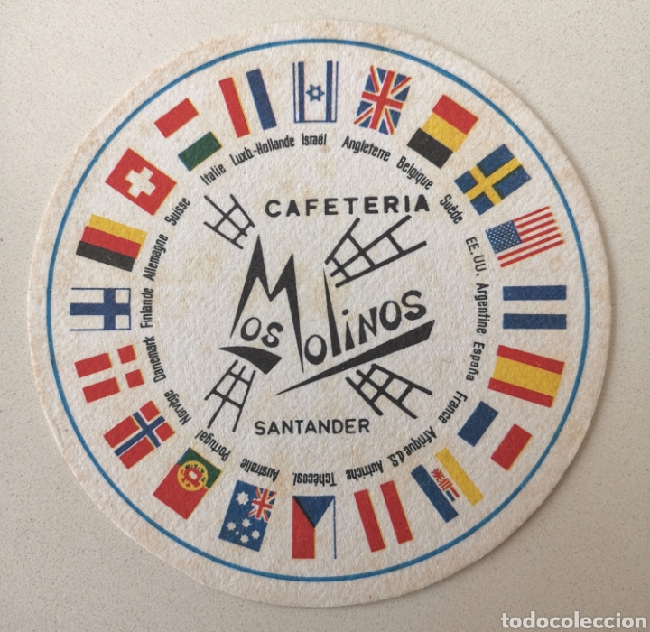 Etichette antiche: Posavasos Cafeter&iacute;a Los Molinos - Santander (Cantabria) - Coaster