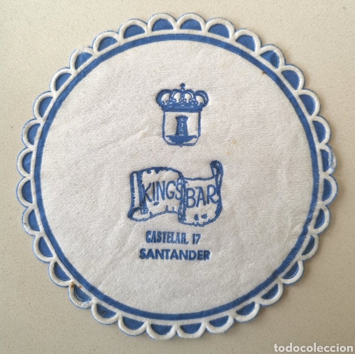 Etichette antiche: Posavasos King's Bar - Calle Castelar - Santander (Cantabria) - Coaster