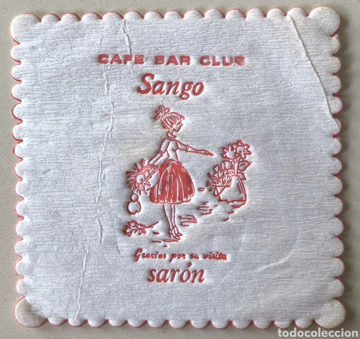 Old Labels: Posavasos Cafe Bar Club Sango - Sar&oacute;n (Cantabria) - Coaster
