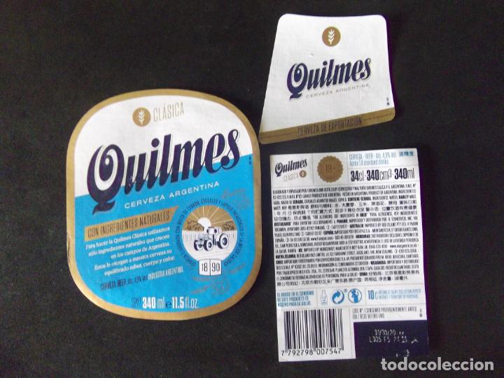 Etiquetas antigas: CERVEZA-V9ET-9-ETIQUETAS-QUILMES
