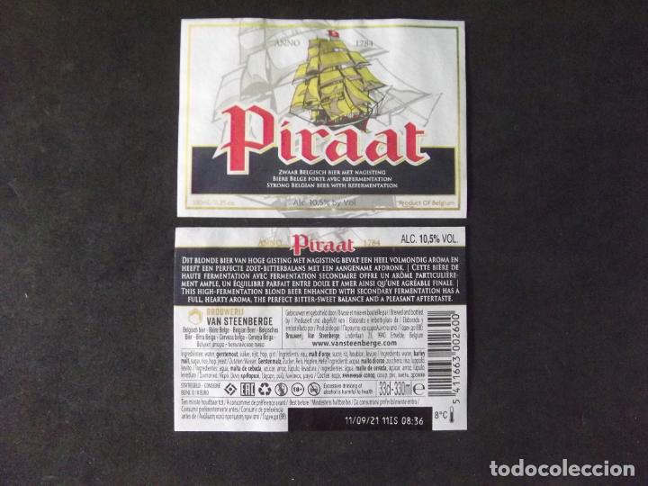 Etichette antiche: CERVEZA-V9ET-9-ETIQUETAS-PIRAAT-BELGIAN