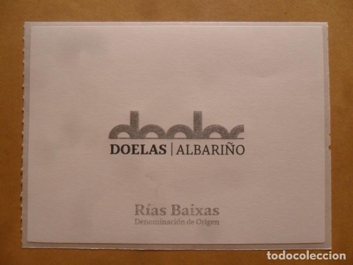 Etiquetas antiguas: ETIQUETA VINO DOELAS ALBARI&Ntilde;O - RIAS BAIXAS