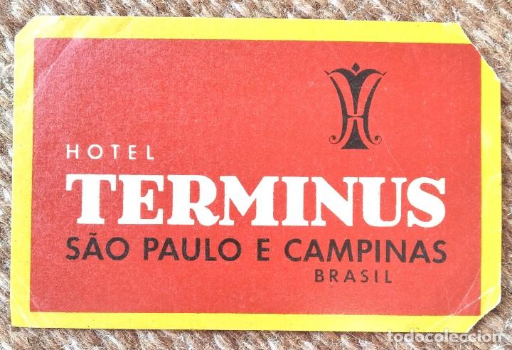 Etiquetas antiguas: ETIQUETA HOTEL TERMINUS - SAO PAULO - BRASIL