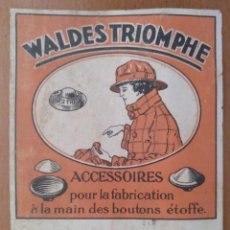Etiquetas antiguas: ETIQUETA WALDES TRIOMPHE (EN FRANCES) AÑOS 20 MUY RARA