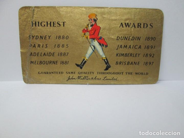 Etiquetas antiguas: ANTIGUA ETIQUETA, HIGHEST AWARDS