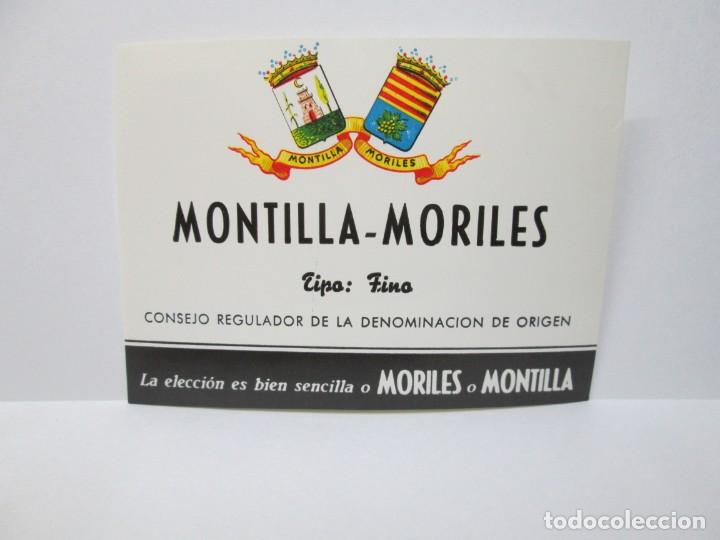 Etiquetas antiguas: ANTIGUA ETIQUETA, MONTILLA MORILES TIPO FINO