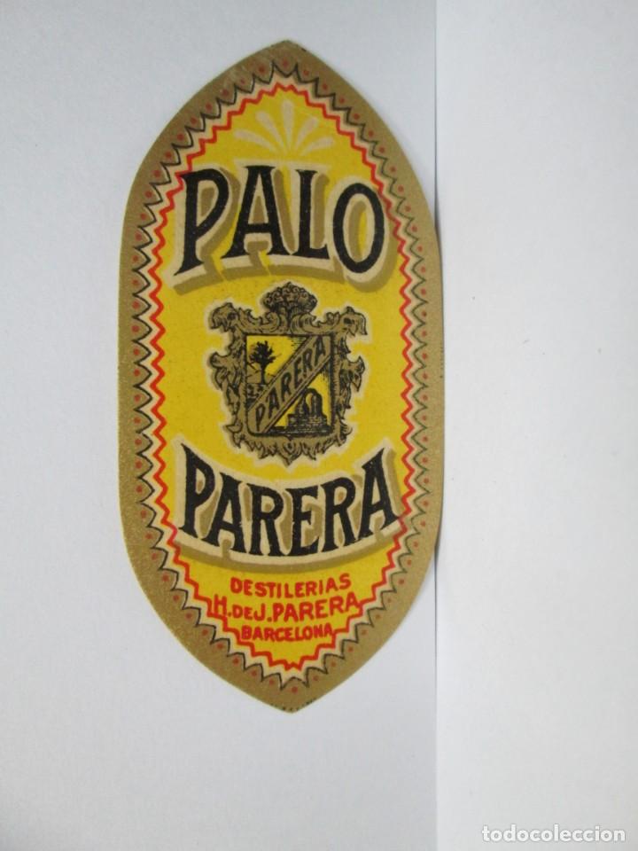 Etiquetas antiguas: ANTIGUA ETIQUETA ,PALO PARERA