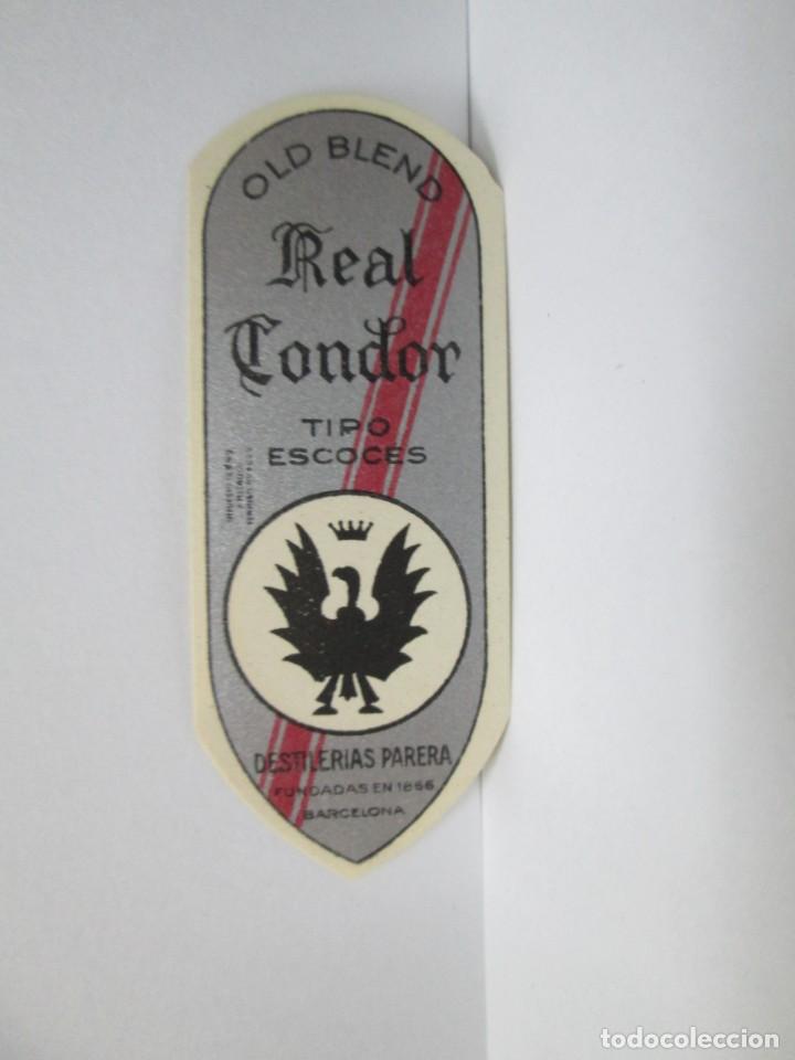 Etiquetas antiguas: ANTIGUA ETIQUETA, REAL CONDOR