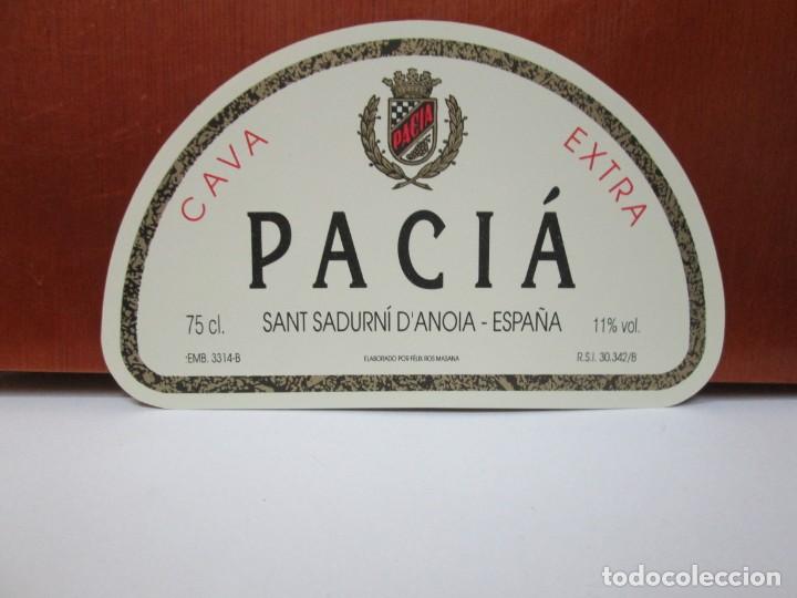 Etiquetas antiguas: ANTIGUA ETIQUETA , CAVA PACI&Agrave; EXTRA