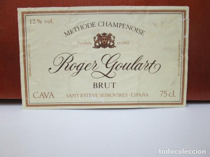Etiquetas antiguas: ANTIGUA ETIQUETA, BRUT ROGER GOULART