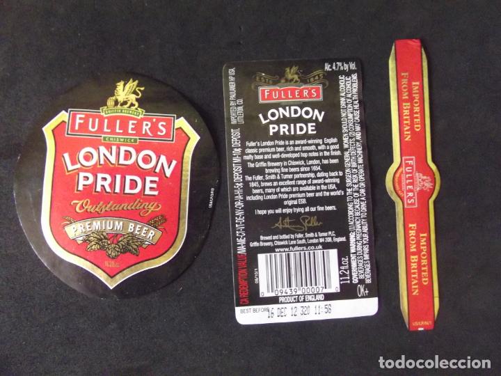 Old Labels: CERVEZA-V9ET-9-ETIQUETAS-LONDON PRIDE