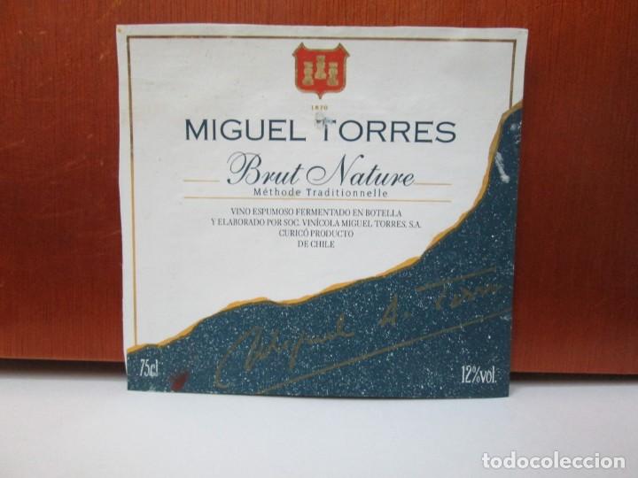 Etichette antiche: ANTIGUA ETIQUETA, MIGUE TORRES BRUT NATURE