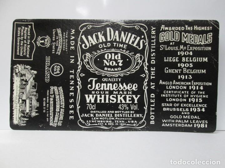 Etiquetas antiguas: ANTIGUA ETIQUETA, WHISKY JACK DANIEL'S, 2 ETIQUETAS