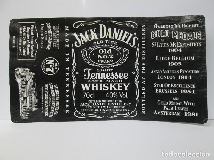 Etiquetas antiguas: ANTIGUA ETIQUETA, WHISKY, JACK DANIEL'S