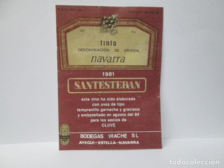 &Eacute;tiquettes anciennes: ANTIGUA ETIQUETA, SANTESTEBAN, 2 ETIQUETAS.