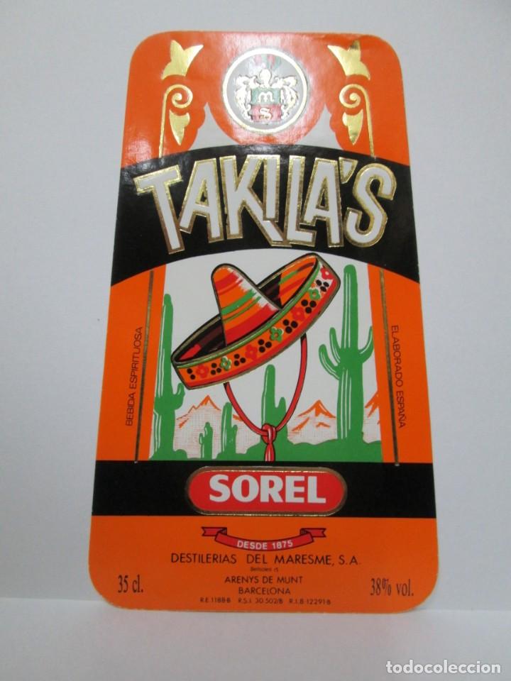 Etichette antiche: ANTIGUA ETIQUETA, TEQUILA TEKILA'S SOREL