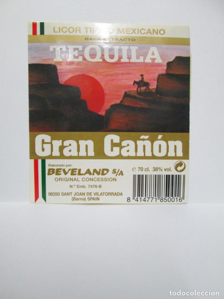 Etichette antiche: ANTIGUA ETIQUETA, TEQUILA GRAN CA&Ntilde;ON