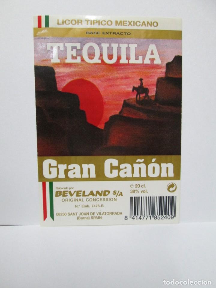 Etichette antiche: ANTIGUA ETIQUETA, TEQUILA GRAN CA&Ntilde;ON
