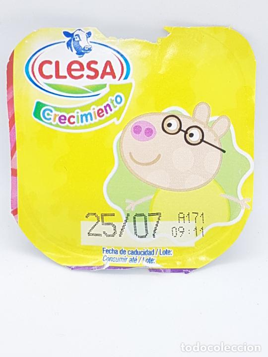 Etiquetas antiguas: TAPA DE YOGUR CLESA COLECCION PEPPA PIG 2020 - PEDRO PONY