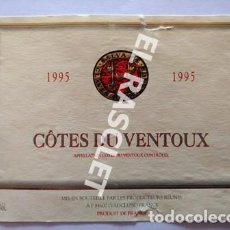 Etiquetas antiguas: ANTIGUA ETIQUETA DE VINO FRANCES - COTES DU VENTOUX - 1995 -