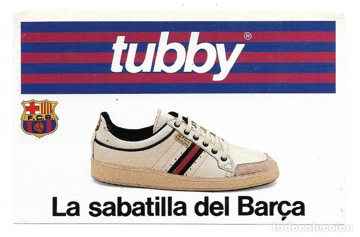 Etiquetas antiguas: Etiqueta adhesiva zapatillas del FCB