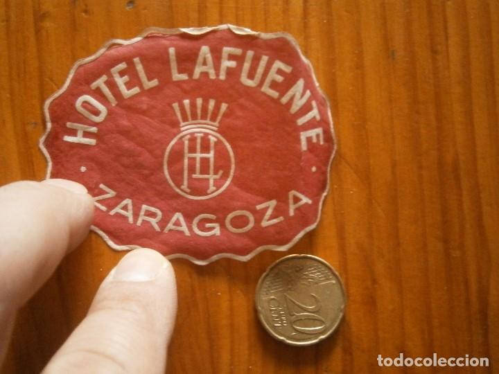 Etiquetas antiguas: &iexcl;&iexcl; ETIQUETA DE ,ZARAGOZA''A&Ntilde;OS 30 40&iexcl;UNICA EN TC&iexcl;HOTEL LA FUENTE