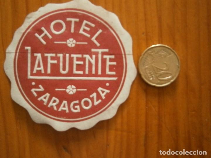 Etiquetas antiguas: &iexcl;&iexcl; ETIQUETA DE ,ZARAGOZA''A&Ntilde;OS 30 40&iexcl;UNICA EN TC&iexcl;HOTEL LA FUENTE