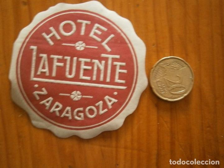 Etiquetas antiguas: &iexcl;&iexcl; ETIQUETA DE ,ZARAGOZA''A&Ntilde;OS 30 40&iexcl;UNICA EN TC&iexcl;HOTEL LA FUENTE