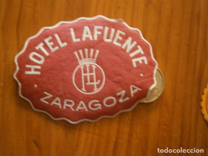 Etiquetas antiguas: &iexcl;&iexcl; ETIQUETA DE ,ZARAGOZA''A&Ntilde;OS 30 40&iexcl;UNICA EN TC&iexcl;HOTEL LA FUENTE