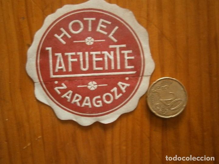 Etiquetas antiguas: &iexcl;&iexcl; ETIQUETA DE ,ZARAGOZA''A&Ntilde;OS 30 40&iexcl;UNICA EN TC&iexcl;HOTEL LA FUENTE