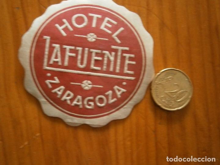 Etiquetas antiguas: &iexcl;&iexcl; ETIQUETA DE ,ZARAGOZA''A&Ntilde;OS 30 40&iexcl;UNICA EN TC&iexcl;HOTEL LA FUENTE