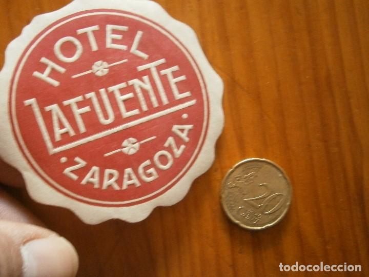 Etiquetas antiguas: &iexcl;&iexcl; ETIQUETA DE ,ZARAGOZA''A&Ntilde;OS 30 40&iexcl;UNICA EN TC&iexcl;HOTEL LA FUENTE