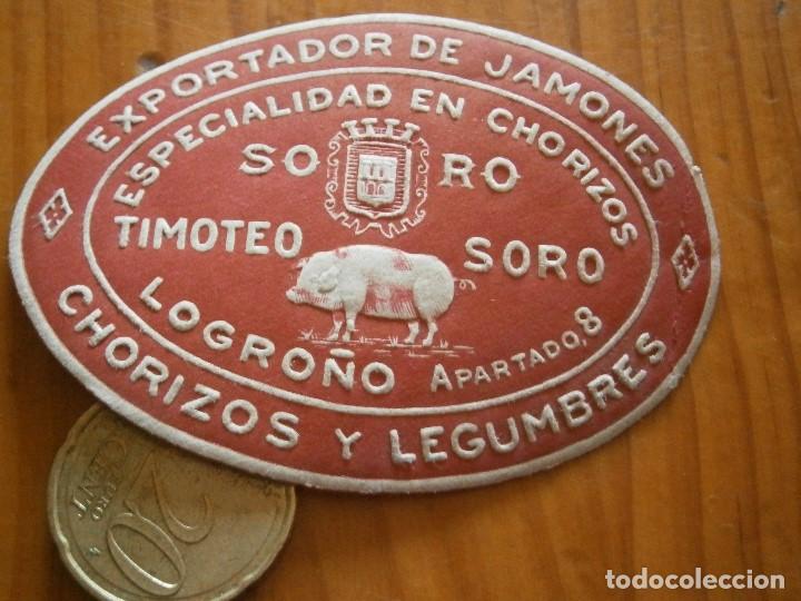 Etiquetas antiguas: TIMOTEO SORO,CHORIZOS,LOGRO&Ntilde;O,,&iexcl;&iexcl; ETIQUETA DE ,'A&Ntilde;OS 30 40&iexcl;UNICA EN TC&iexcl;DISPONEMOS MAS DE 100.000,