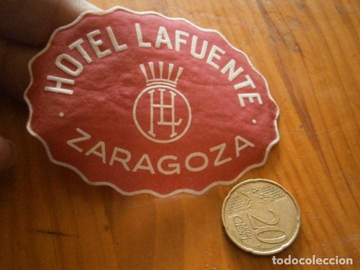 Etiquetas antiguas: HOTEL LA FUENTE ZARAGOZA&iexcl;ETIQUETA,DE,IMPRENTA,A&Ntilde;OS 30,40,UNICA,EN,TC,DISPONEMOS,MAS.DE,.100.000,