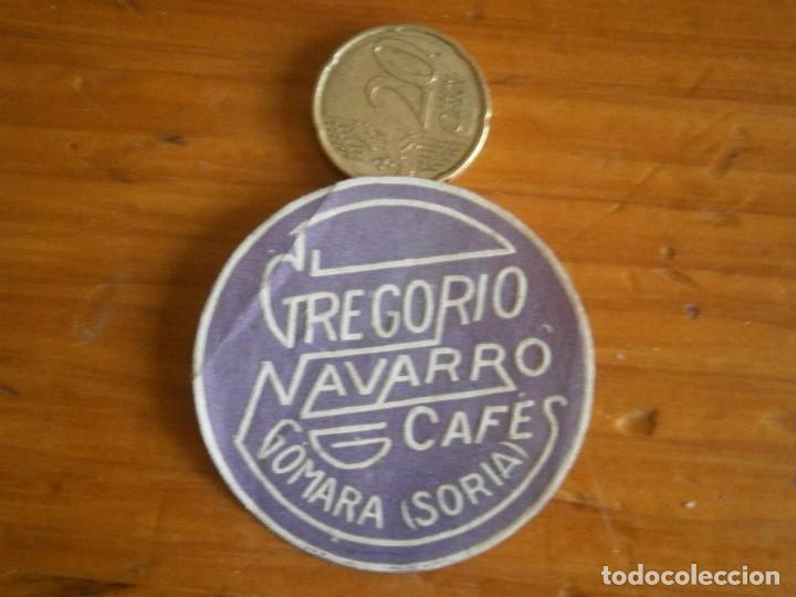 Etiquetas antiguas: ETIQUETA A&Ntilde;OS 30/40, GRAGORIO NAVARRO CAFE GOMARA (SORIA)