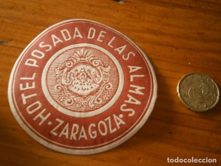 Etiquetas antiguas: ETIQUETA A&Ntilde;OS 30/40, HOTEL DE LAS ALMAS (ZARAGOZA)