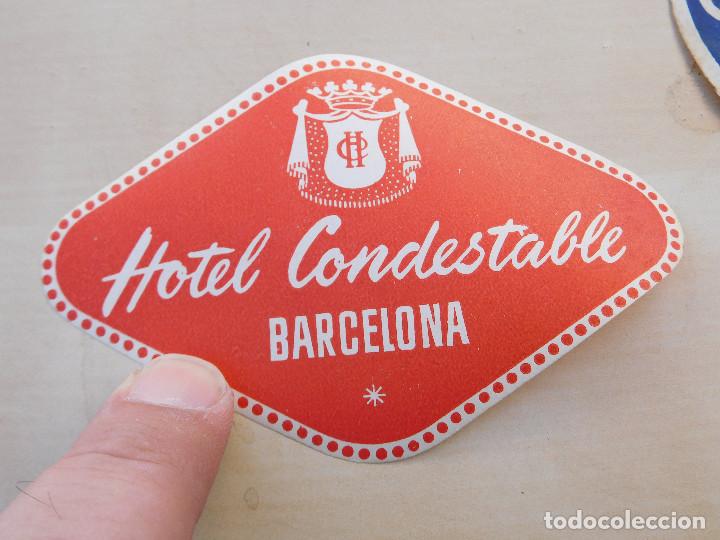 Etiquetas antiguas: Etiqueta Hotel Condestable Barcelona