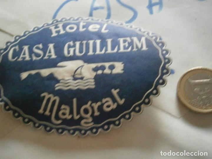 Etiquetas antiguas: ETIQUETA A&Ntilde;OS 30/40, HOTEL CASA GUILLEM (MALGRAT)