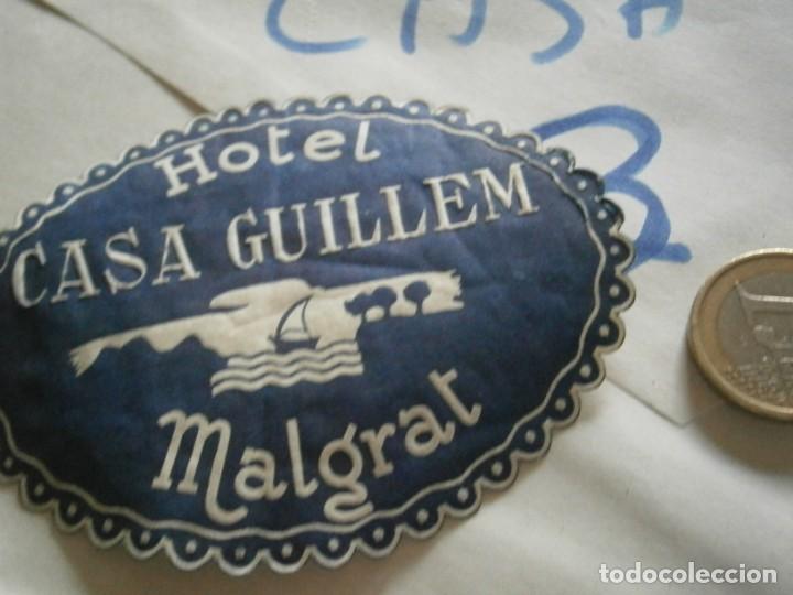 Etiquetas antiguas: ETIQUETA A&Ntilde;OS 30/40, HOTEL CASA GUILLEM (MALGRAT)