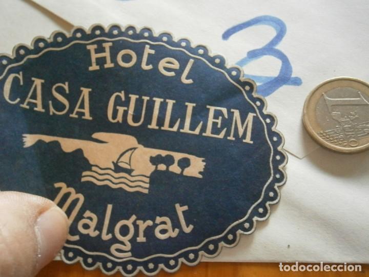 Etiquetas antiguas: ETIQUETA A&Ntilde;OS 30/40, HOTEL CASA GUILLEM (MALGRAT)