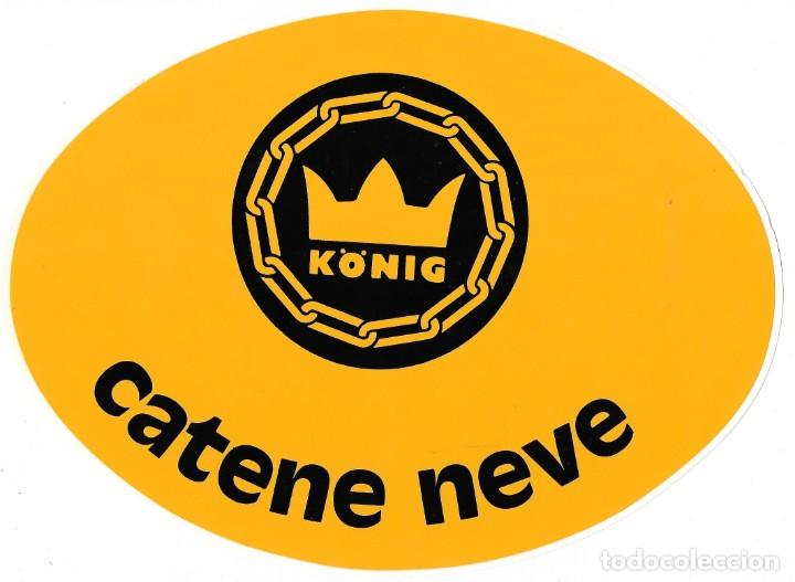 Etiquetas antiguas: Etiqueta adhesiva KONIG. A&ntilde;os 80-90s