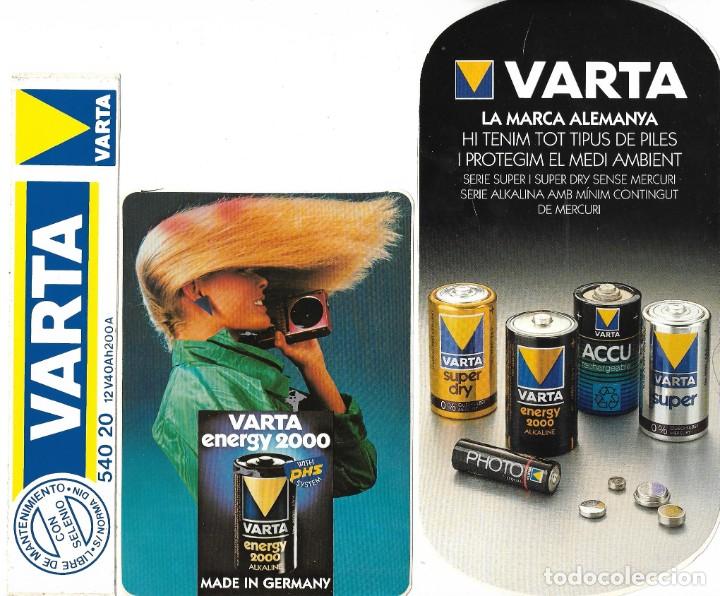 Etiquetas antiguas: Etiqueta adhesiva VARTA. A&ntilde;os 80-90s
