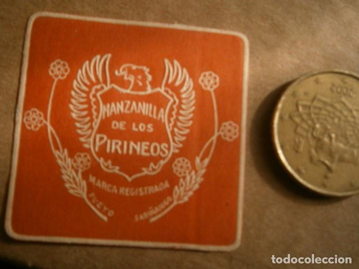 Alte Etiketten: PRECIOSA ETIQUETA,A&Ntilde;OS 30 40,DE UNA VIEJA IMPRENTA ,UNICA EN TC&iexcl;MANZANILLA LOS PIRINEOS